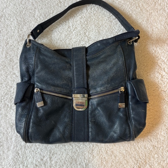 Michael Kors Pebbled Leather Shoulder Bag - Picture 1 of 6